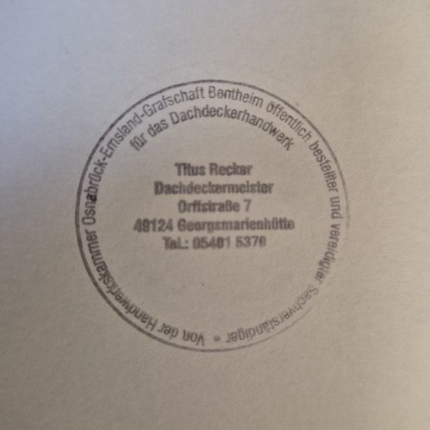 Siegel des Sachverständigen